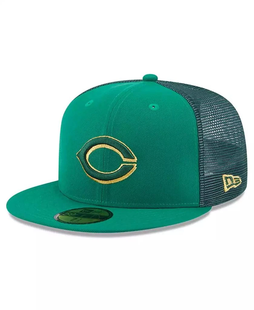 New Era Men's Kelly Green Cincinnati Reds 2023 St. Patrick's Day 59FIFTY Fitted Hat 1