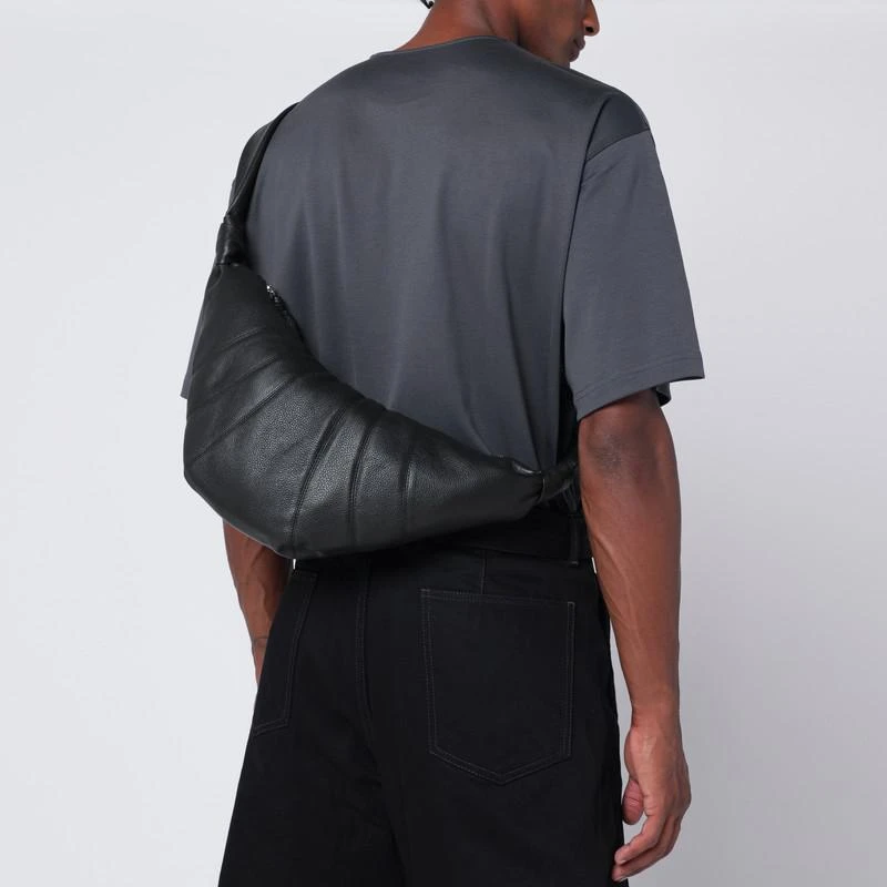 Lemaire Medium Croissant bag in black leather 2