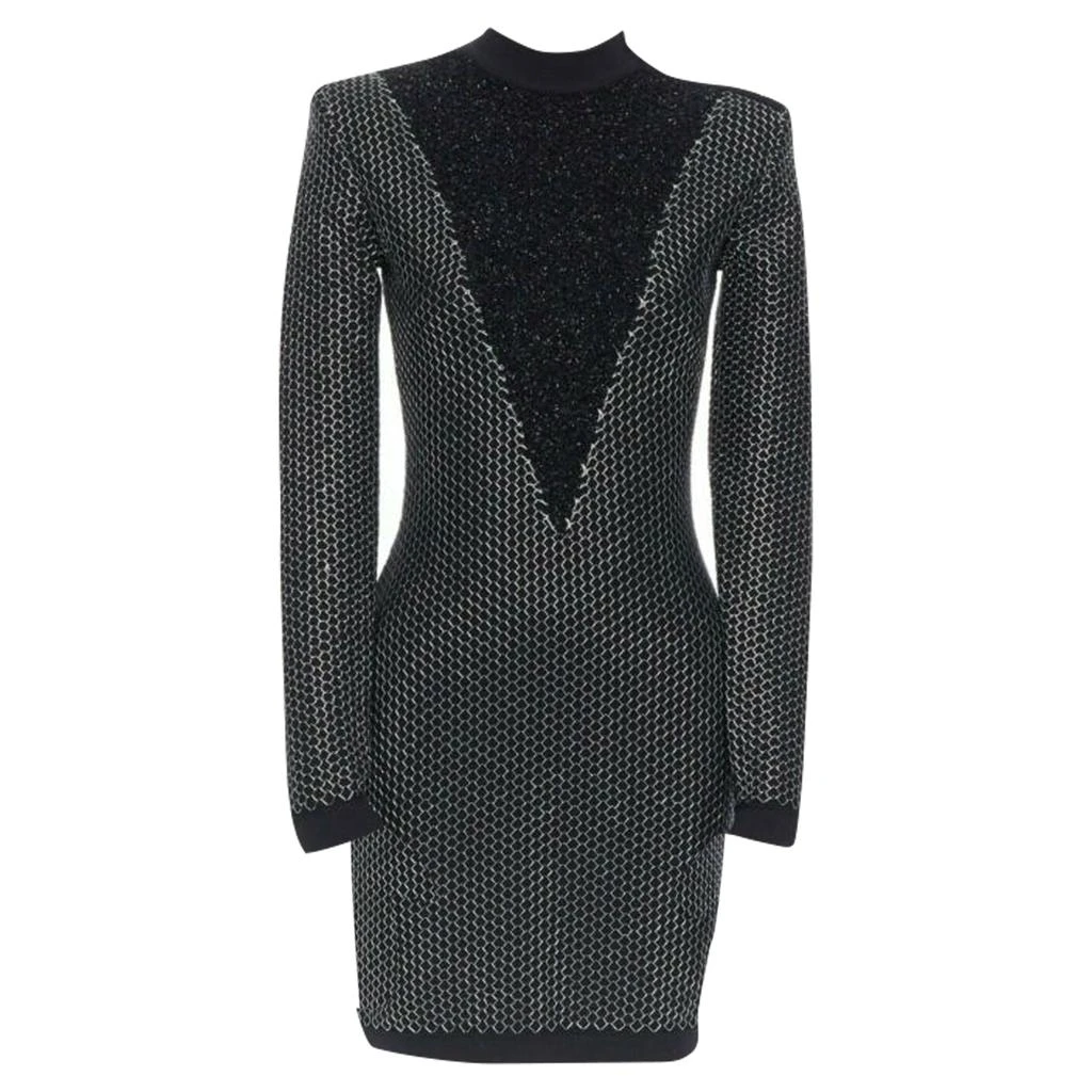 fluffy bodycon dress TURTLE NECK FAUX FUR LONG SLEEVE BODYCON DRESS – Riah Fashion main image 0