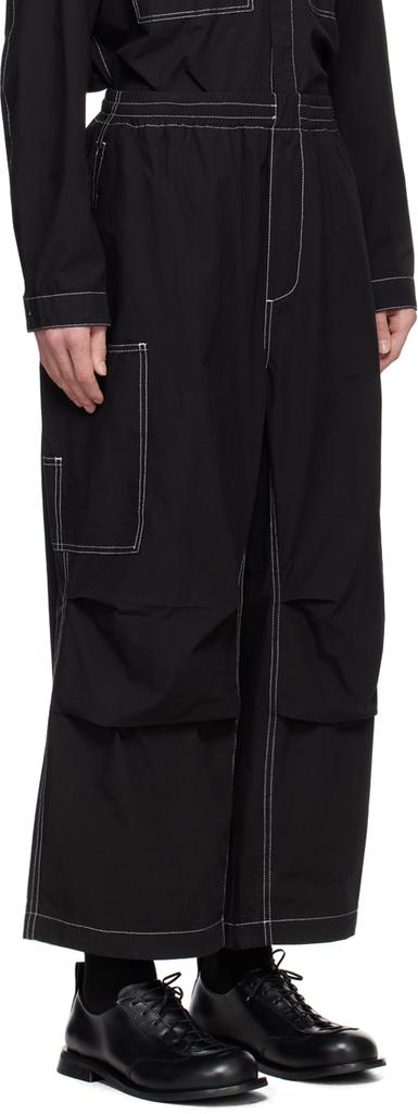 SUNNEI Black Coulisse Cargo Pants