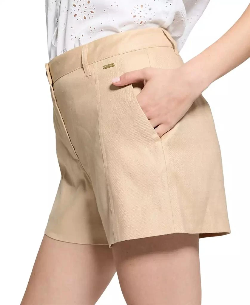 GUESS Women's Isabeau Linen-Blend High-Rise Shorts 2