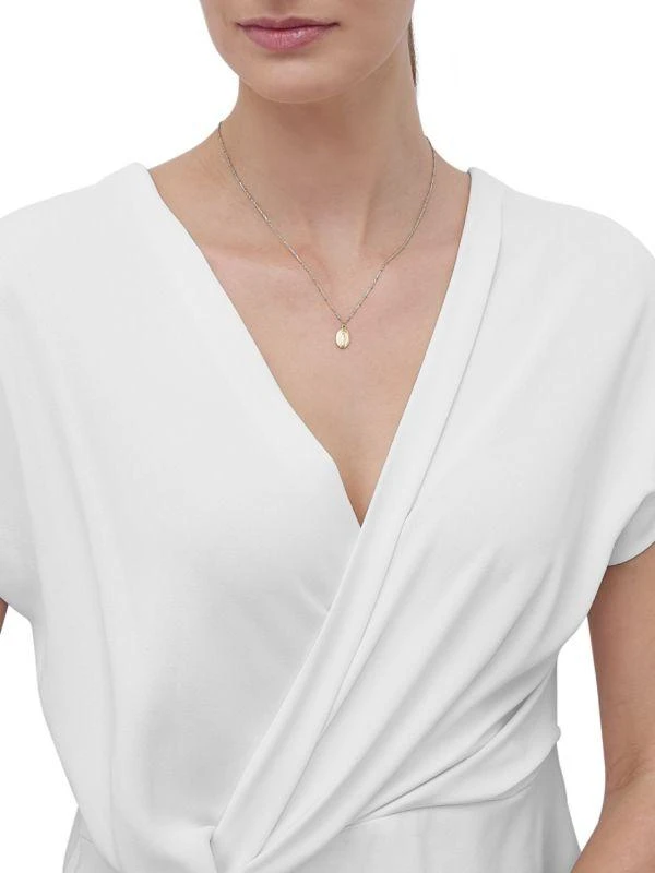 Saks Fifth Avenue 14K Yellow Gold 
Enamel Bead Pendant Necklace 3