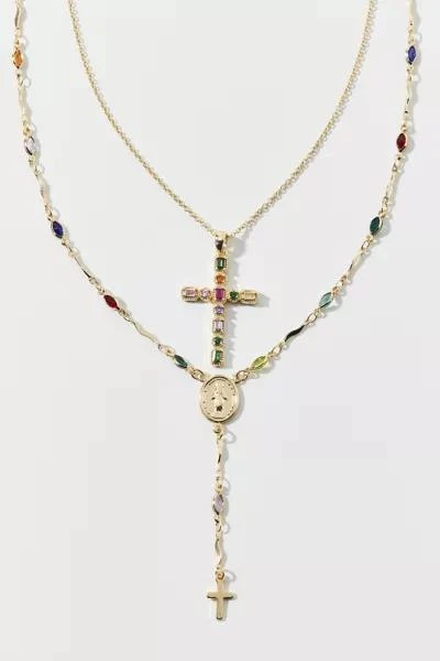 Urban Outfitters Blair Cross Layered Necklace 3