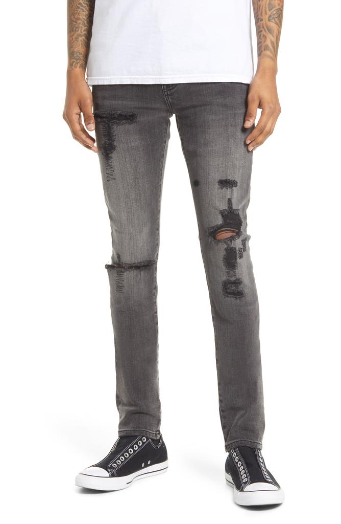 Cult of Individuality Punk Men's Distressed Super Skinny Jeans