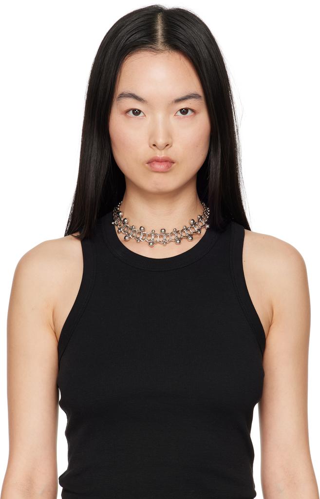 Justine Clenquet Silver Mindy Choker