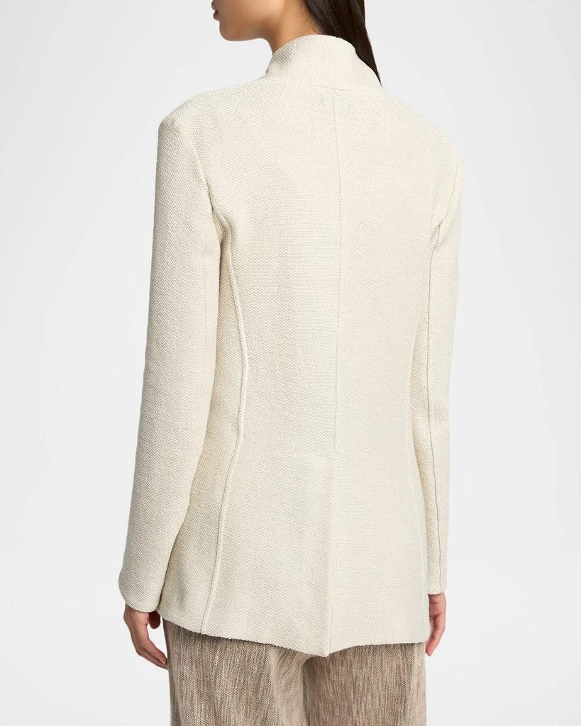 Giorgio Armani Single-Breasted Tweed Blazer Jacket 3