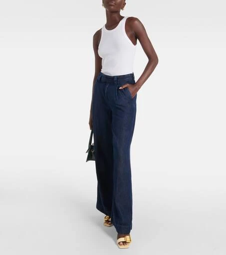7 For All Mankind High-rise wide-leg jeans 7