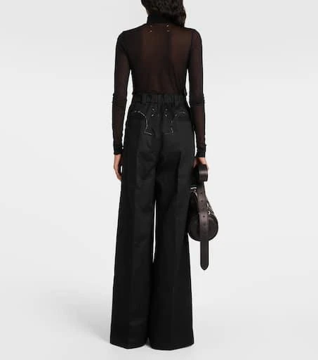 MAISON MARGIELA Mockneck sheer mesh bodysuit 3