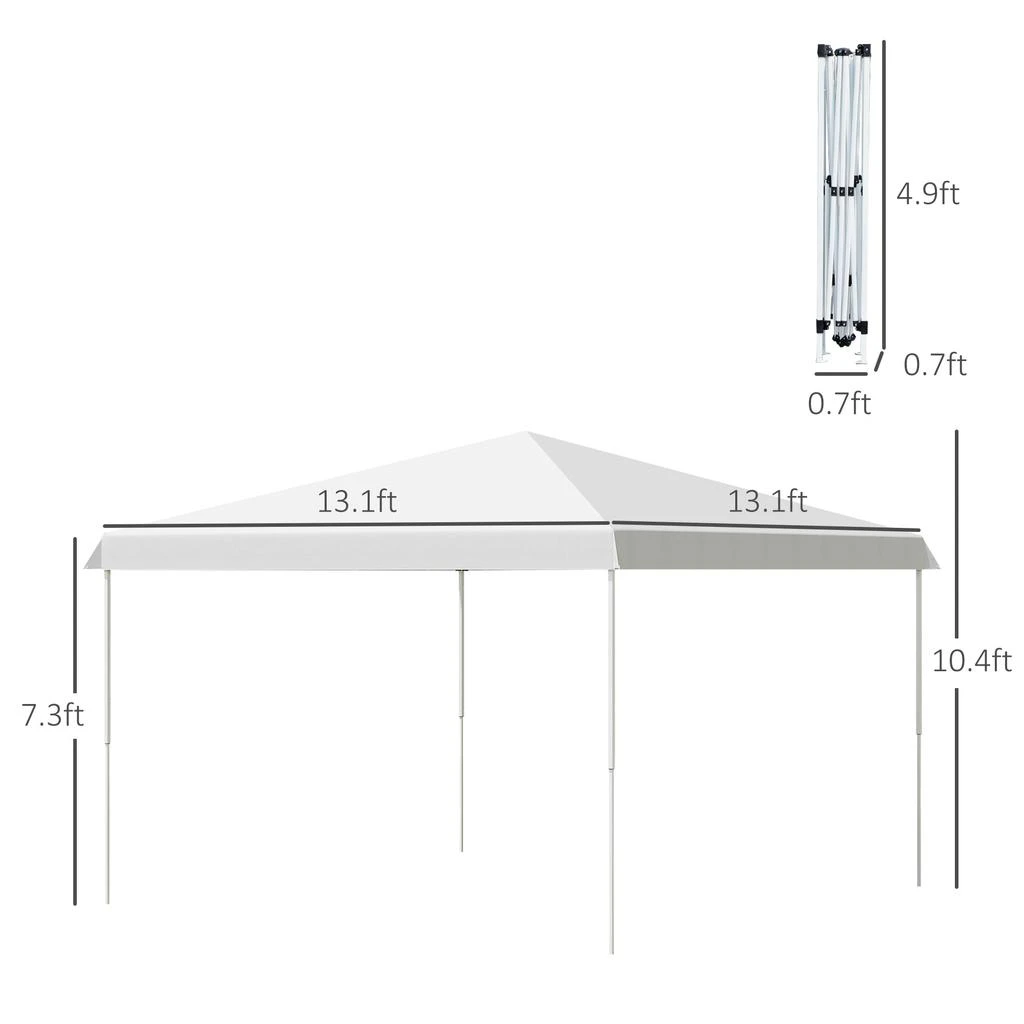 Streamdale Furniture Streamdale 13' x 13' Pop Up Canopy Tent 3