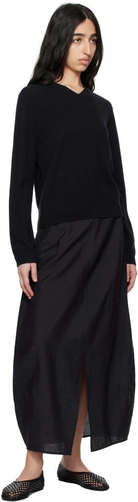 Totême Navy Parachute Maxi Skirt 4