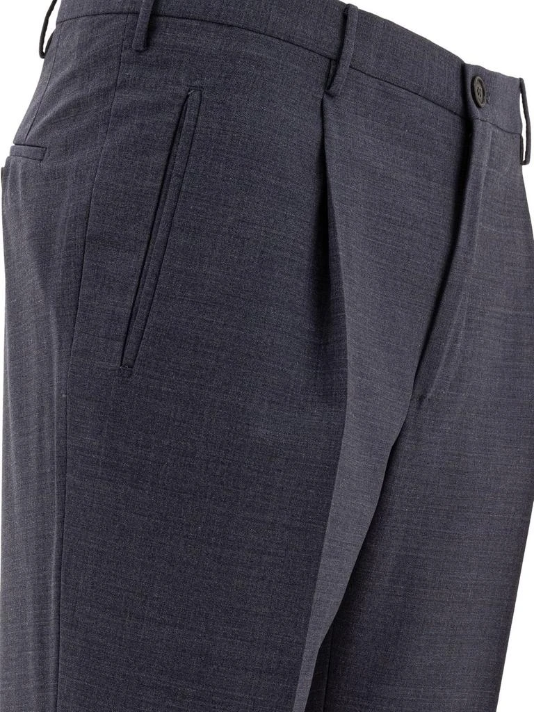 Incotex Ivory Incotex Pleated Dress Pants 4