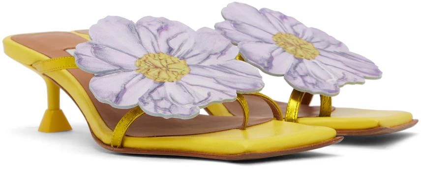 MIISTA Yellow Lourdes Heeled Sandals 4