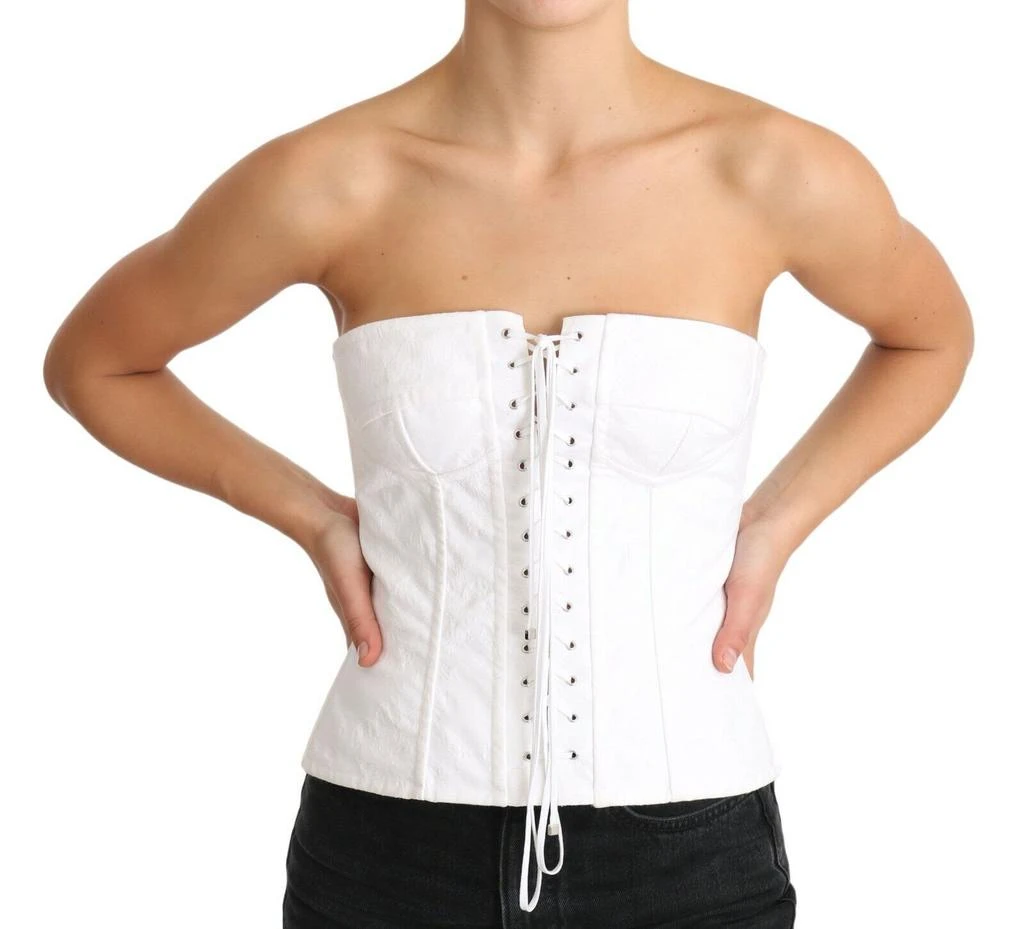 Dolce 
Gabbana PALERMO Bustier Cotton Top Women
s Corset