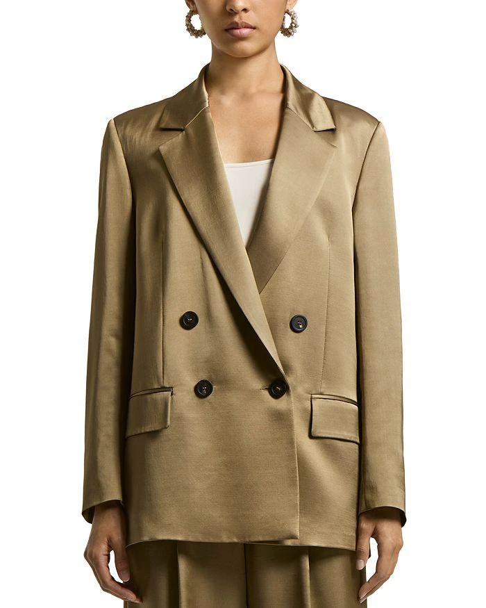 Peserico Boyfriend Fit Double Breasted Blazer