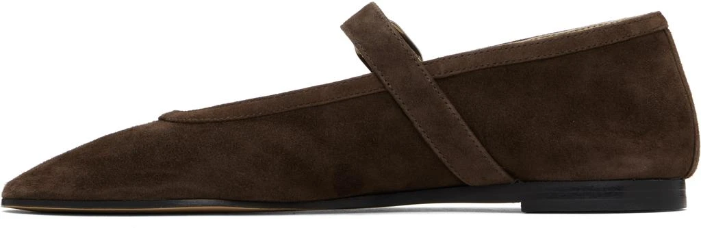 Le Monde beryl Brown Mary Jane Ballerina Flats 3