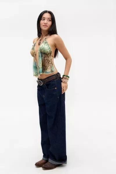 Out From Under Out From Under Leopard Open Front Chiffon Cami 2