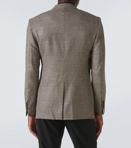 Tom Ford Shelton houndstooth wool-blend blazer 4