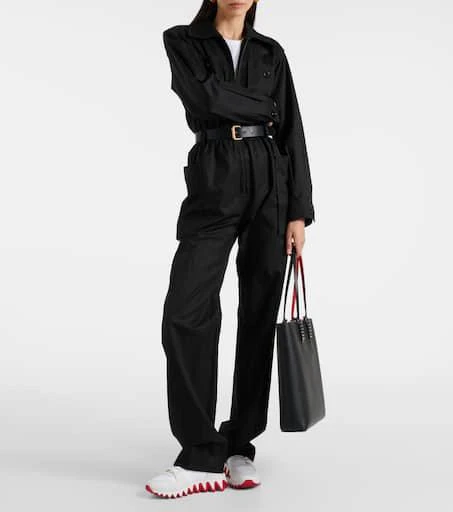 Christian Louboutin Nastroshark Donna leather and canvas sneakers 2