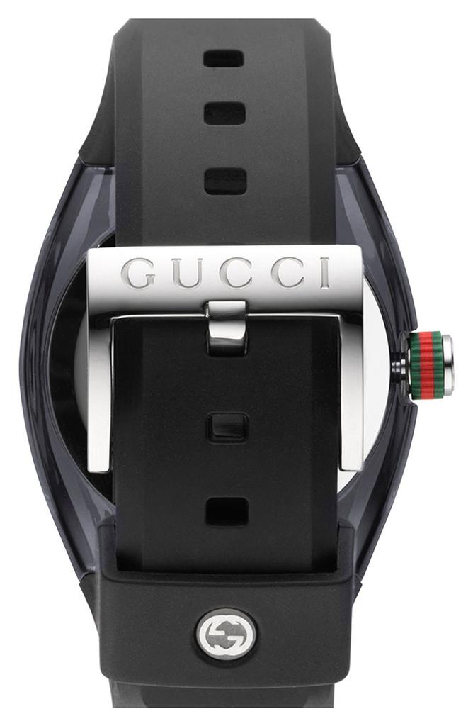 Gucci 'Sync - Medium' Rubber Strap Watch, 36mm