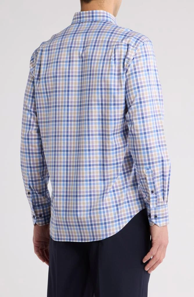 David Donahue Plaid Cotton Button-Up Shirt 2