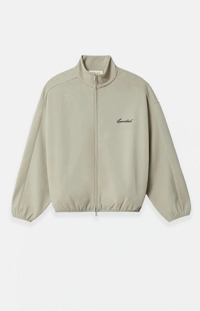 Essentials Abbey Stone Modern Fleece Track Jacket