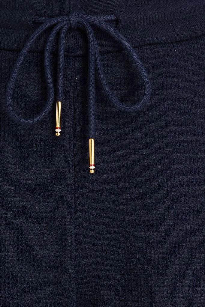 Thom Browne Striped waffle-knit wool and cashmere-blend track pants 4