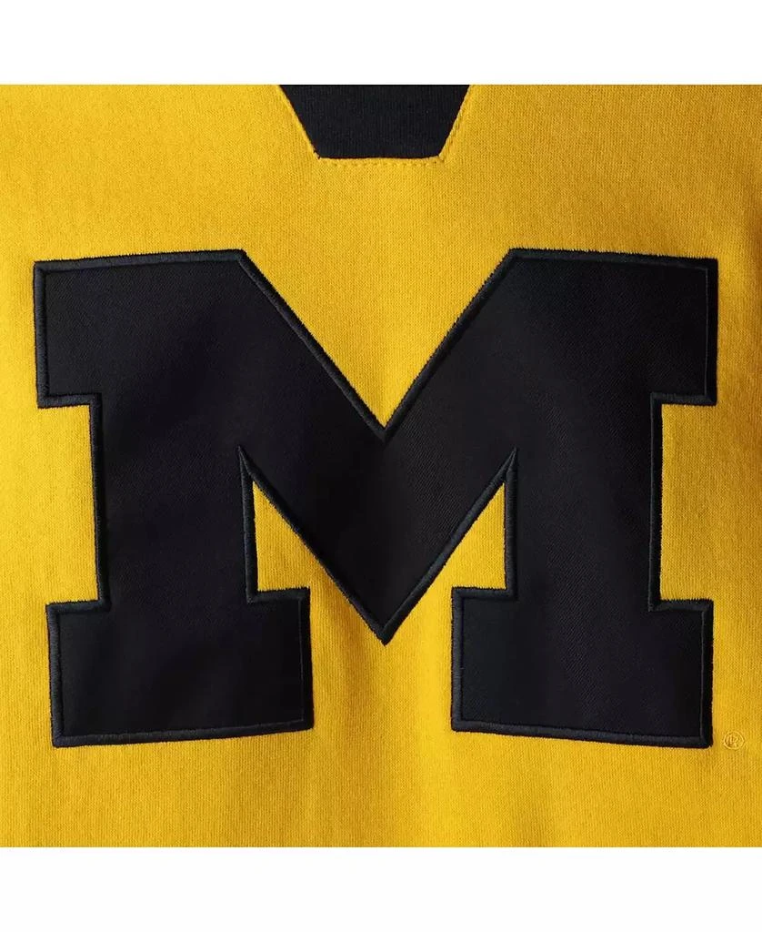 Colosseum Men's Maize Michigan Wolverines 2.0 Lace-Up Pullover Hoodie 4