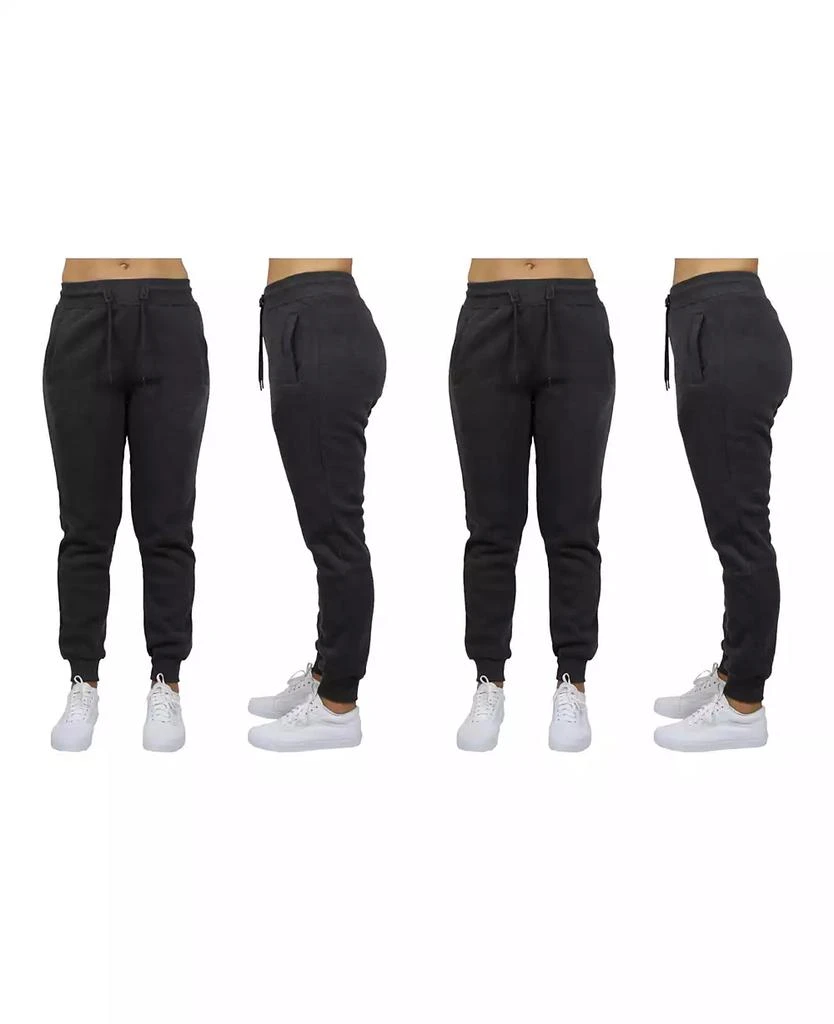 Galaxy By Harvic Women's Loose Fit Fleece Jogger Sweatpants, Pack of 2 1