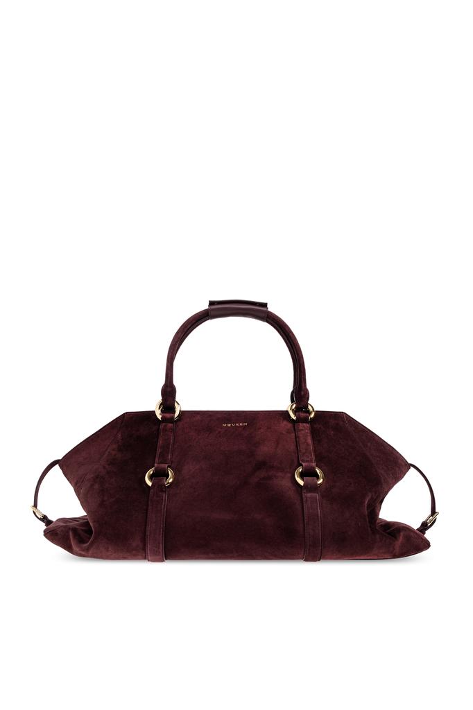 BURGUNDY LEATHER MINI T-BAR HANDBAG – On Sale Now with Up to