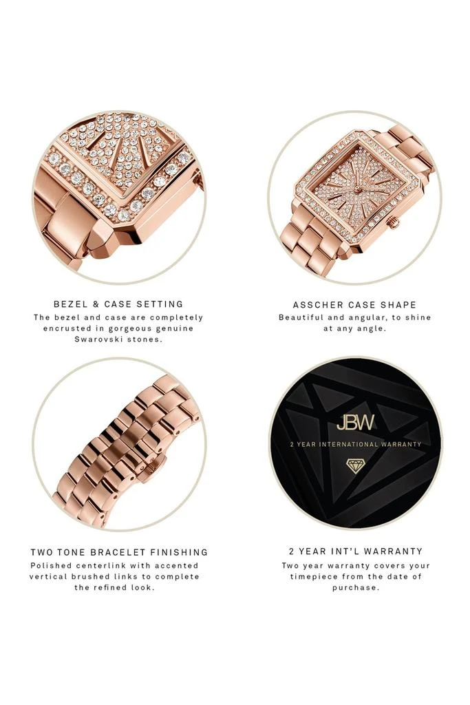 Jbw Cristal 28 Diamond Bracelet Watch & Bracelet Set, 28mm 4