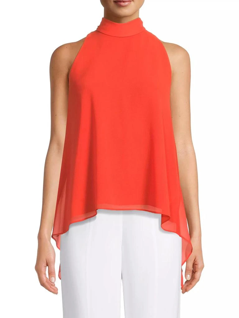 UNGARO Perry Chiffon Sleeveless Blouse 3