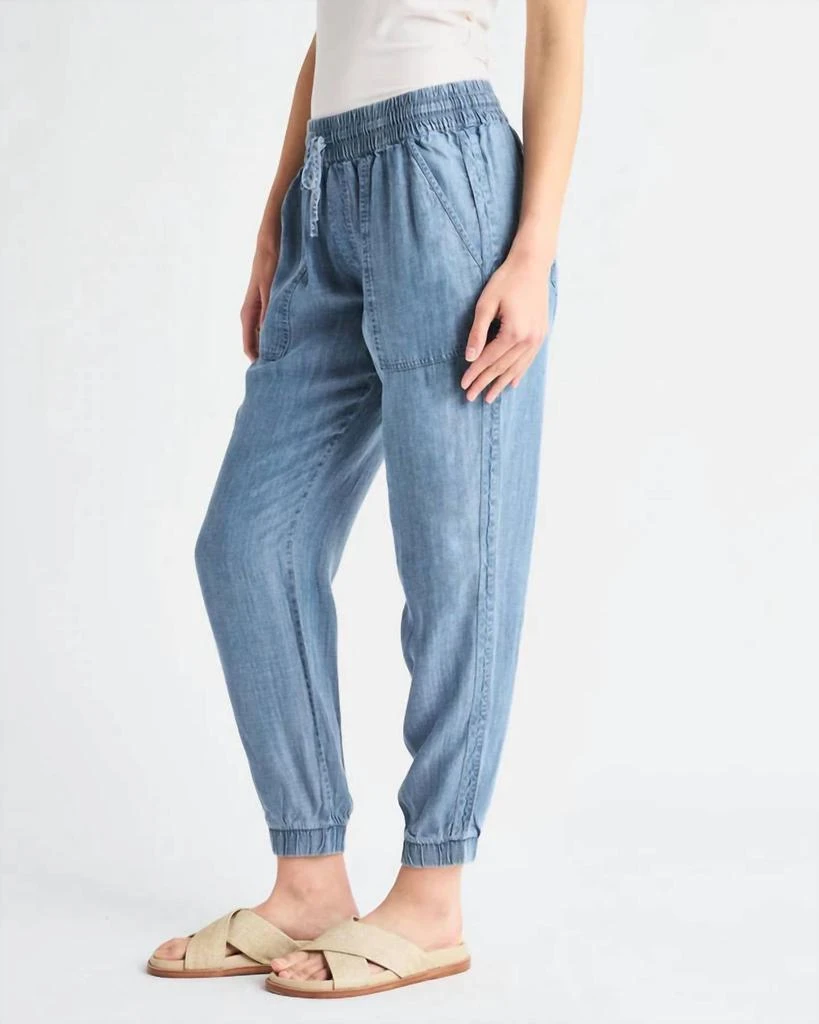 Splendid Lakeside Chambray Jogger In Indigo 2