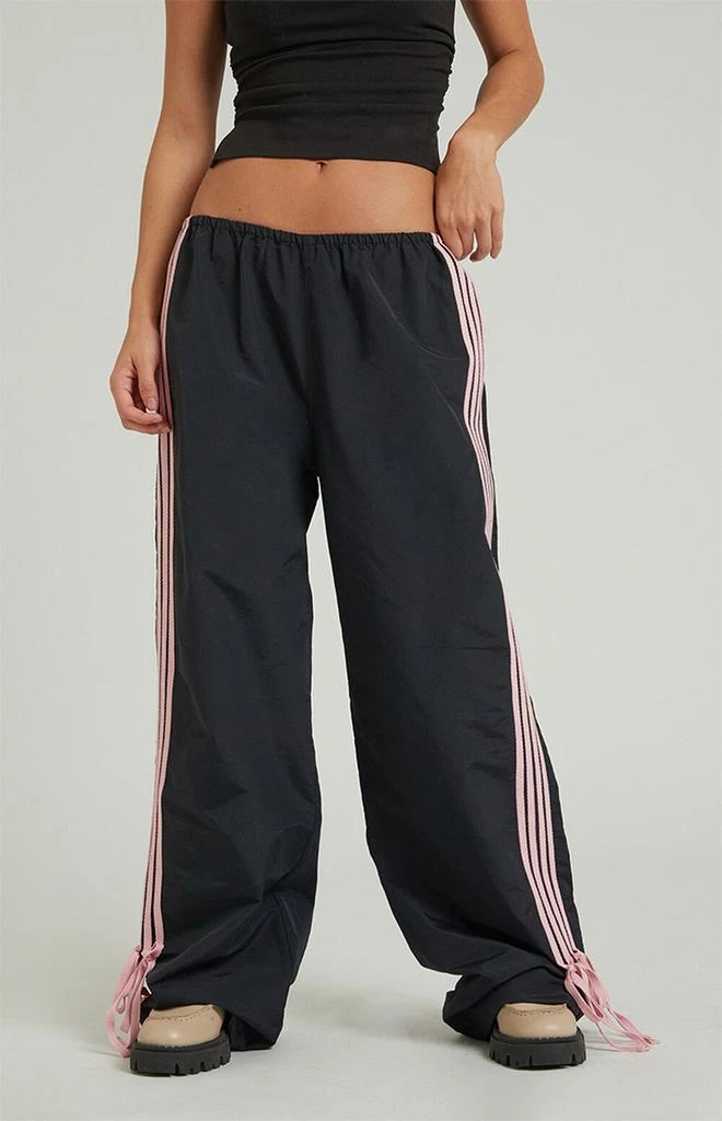 PacSun Black Wide Leg Track Pants 2