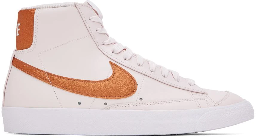 NIKE Pink Blazer '77 ESS Mid Sneakers 1