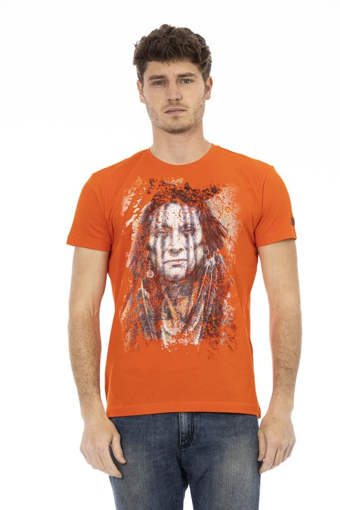 Trussardi Action Trussardi Action Orange Cotton T-Shirt 1