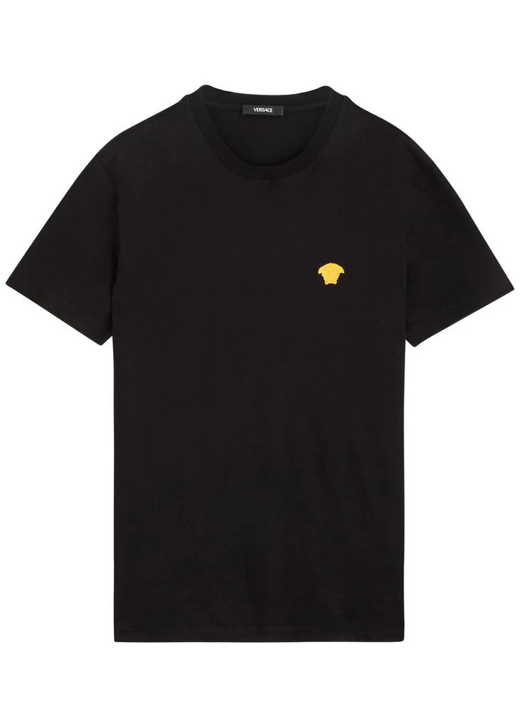 Versace Logo-embroidered cotton T-shirt 1