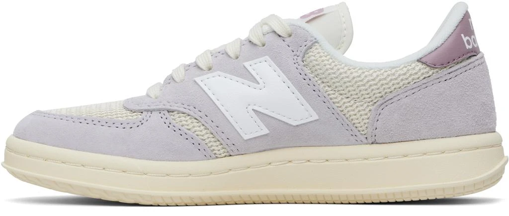 New Balance Off-White & Purple T500 Sneakers 3