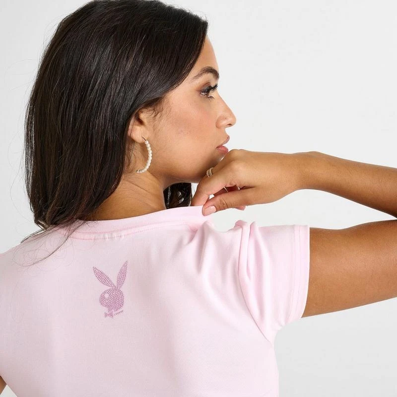 Playboy Women's Playboy Script Baby T-Shirt 6