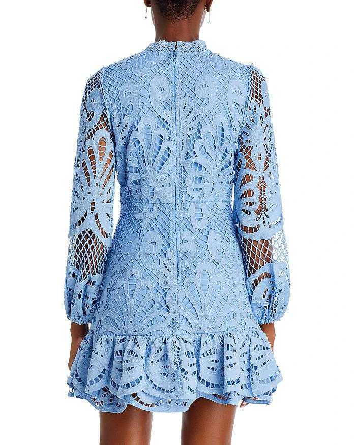 AQUA Long Sleeve Lace Dress - Exclusive 4