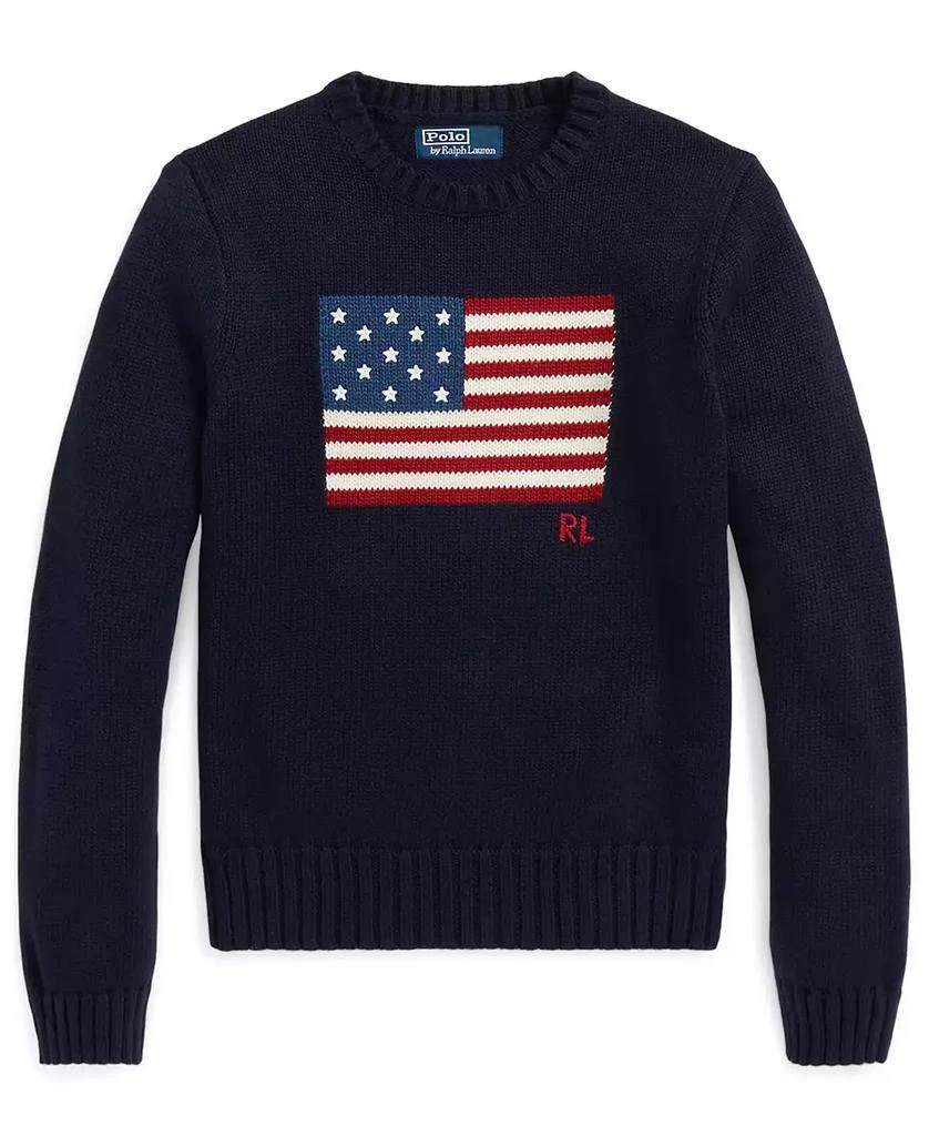 Ralph Lauren Women's Flag Cotton Crewneck Sweater 5