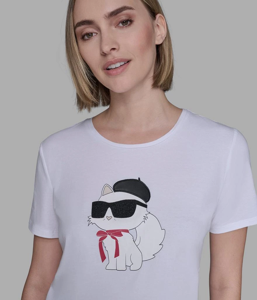 Sweat-shirt Karl Lagerfeld Choupette - Rose - Taille XS/34 - Neuf Sans étiquettes (origine 160€) - Coton, Portugal