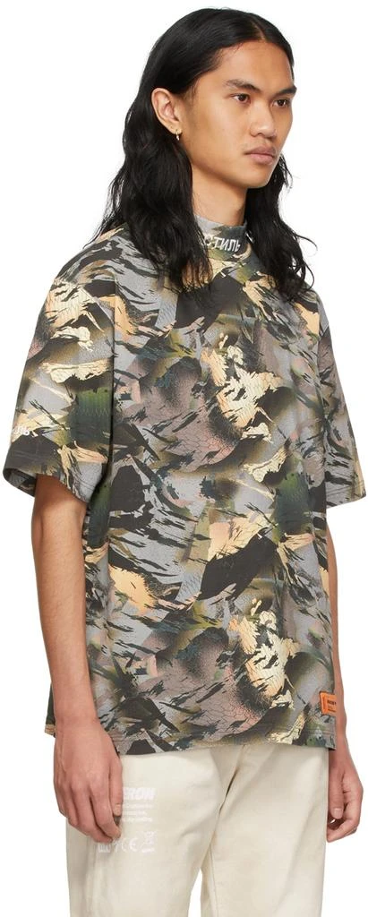 Heron Preston Multicolor Camo Style Turtleneck T-Shirt 2