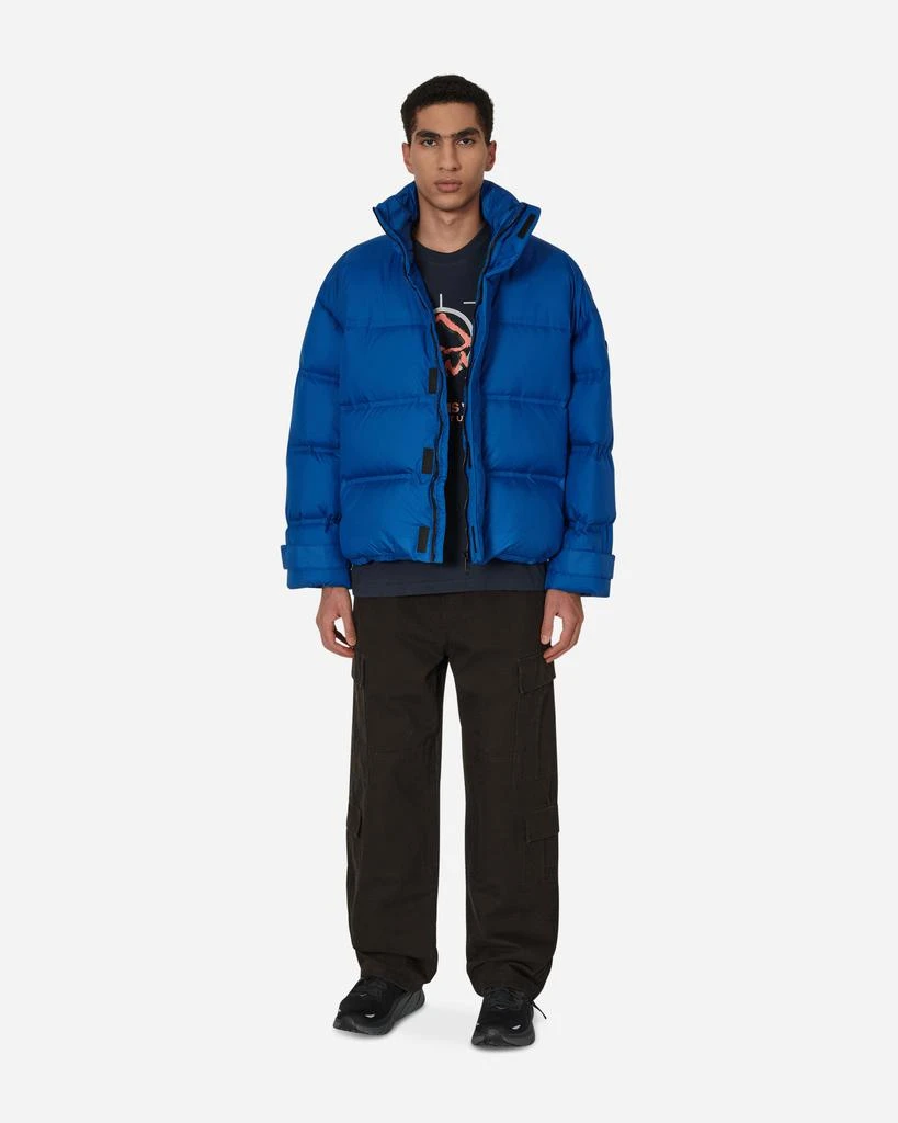 Adidas Blue Version Oversized Down Puffer Jacket Blue 4