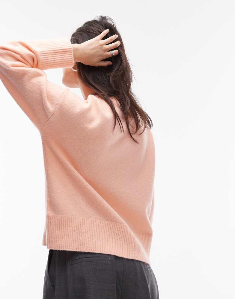 & Other Stories & Other Stories crew neck sweater in soft orange