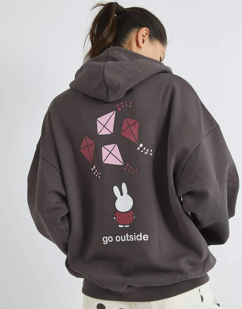 Skinnydip Skinnydip london miffy kite hoodie in grey from ASOS