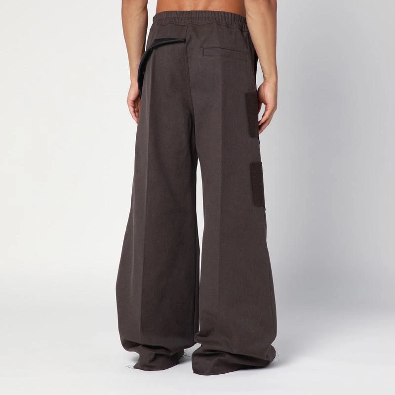 Rick Owens Wide Bela brown trousers 4