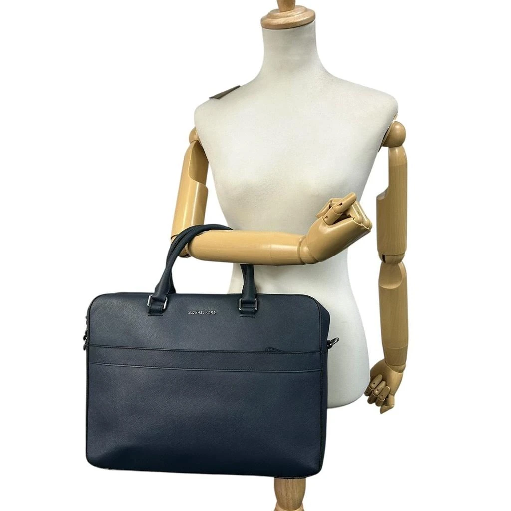 Michael Kors blue Navy Pvc Briefcase (Pre-Owned) 4