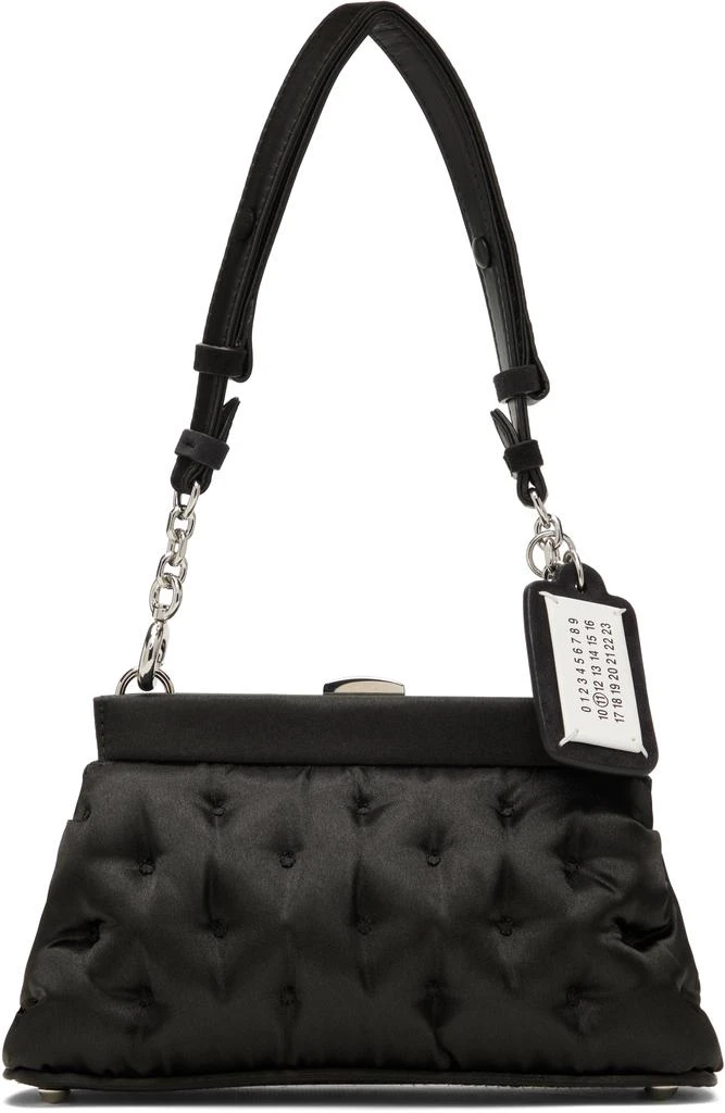 MAISON MARGIELA Black Small Glam Slam Embroidery Clutch Bag 1