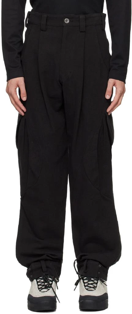 Hyein Seo Black Cotton Cargo Pants 1