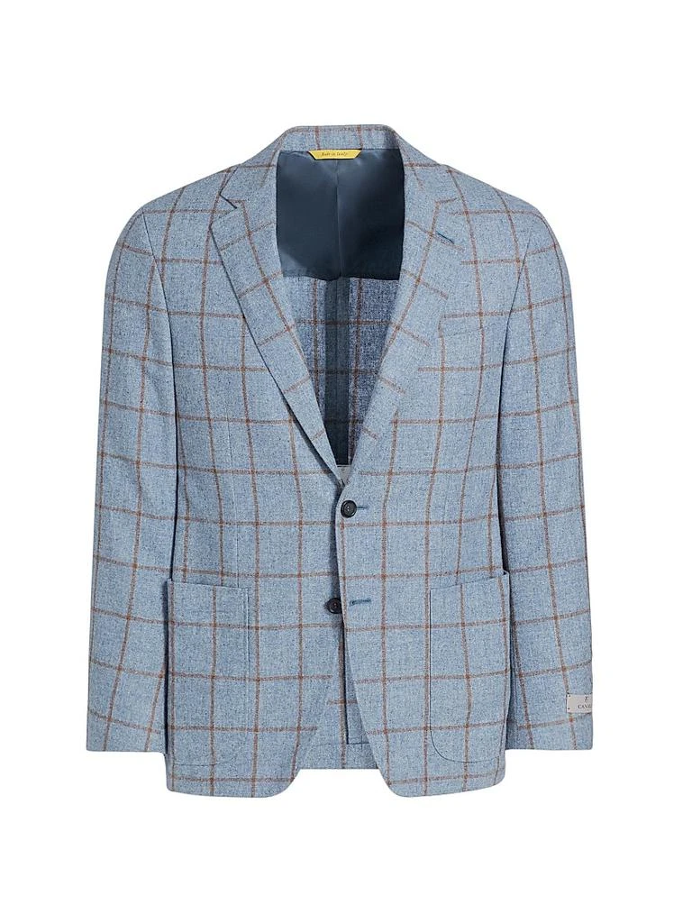 Canali Kei Windowpane Plaid Wool-Cashmere Sport Coat